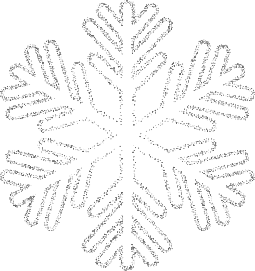 Silver Glitter Snowflake