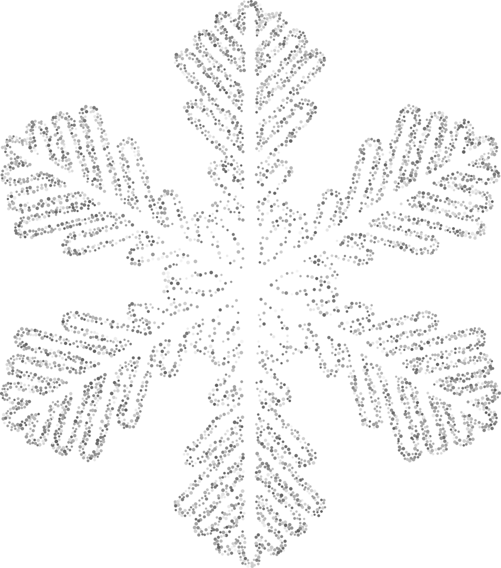Silver Glitter Snowflake